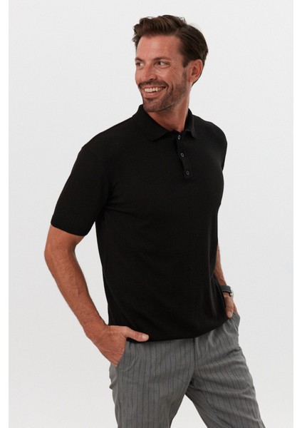 Erkek Polo Yaka Basic Kısa Kollu Yazlık Triko Tişört