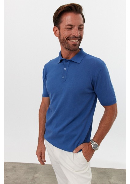 Erkek Polo Yaka Basic Kısa Kollu Yazlık Triko Tişört fırsatları