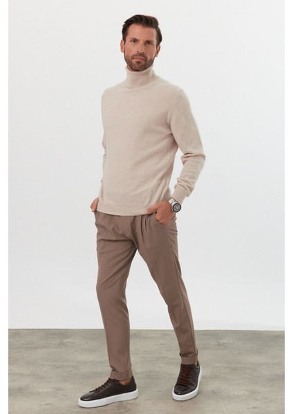 Erkek Yünlü Normal Kalıp Tam Balıkçı Yaka Triko Kazak modelleri