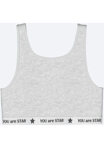 Lcw Kids Gri Baskılı Kız Çocuk Büstiyer 2'li fırsatları