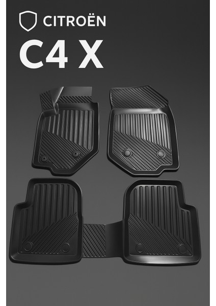Citroen C4X Uyumlu 3D Oto Paspas Havuzlu modelleri