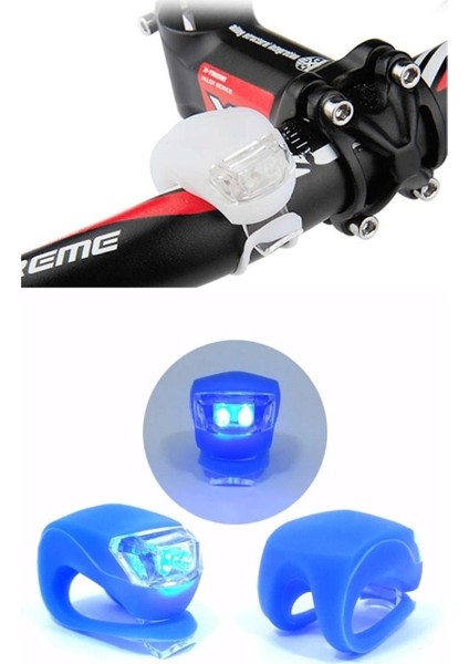 2'li LED Bisiklet Lambası Ön ve Arka Için Aydınlatma Seti 3 Modlu Çakarlı Işık indirimleri