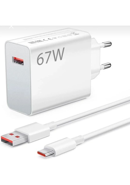 Type-C 67 Watt Turbo Hızlı Şarj Aleti Xiaomi,realme,oppo (67W Destekleyen Type-C Cihazlar)