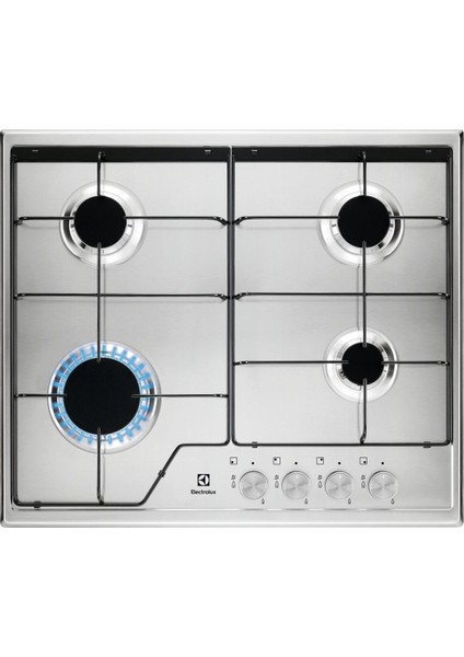 KGS6424SX Speedburner Emaye Izgaralı 60 cm Gazlı Inox Ankastre Ocak