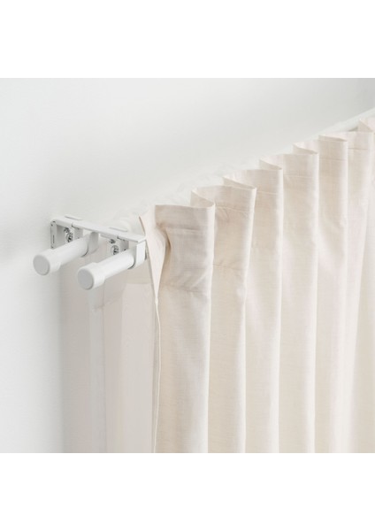 Bekräfta Perde Çubuğu 120-210 cm 19 mm Kolay Montaj Beyaz Ayarlanabilir Set fiyatları