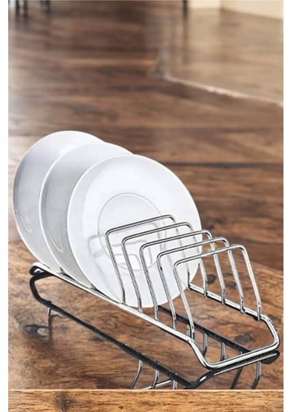 9 Bölmeli Tezgah Üstü Kaplama Bulaşıklık Tabaklık, Metal Tezgah Üstü Bulaşık Kurutmalık