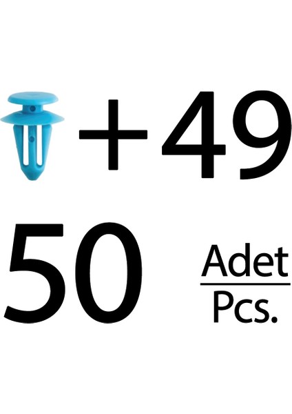 Fiat Fiorino için 50'li Marşpiyel Klips