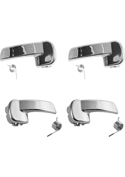 Nissan Qashqai J10, JJ10 için Ön-Arka Sağ-Sol Krom İç Kapı Kolu Seti