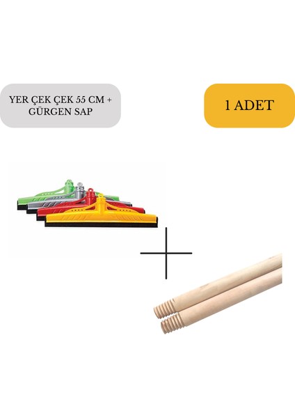Yer Çekçeği- Çek Pas 55 Cm+ Gürgen Sap 120CM