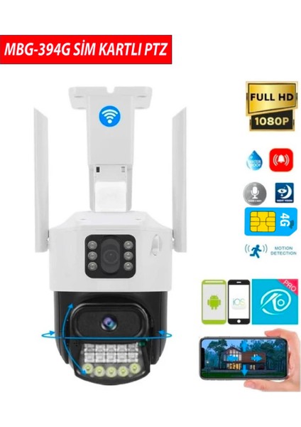 Mulitibox MBG-394G Sım Kartlı Ptz Güvenlik Kamerası Son Teknoloji fiyatları
