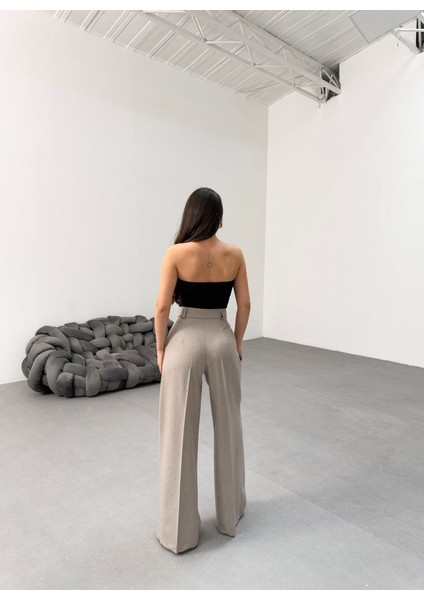 Ipeksi Sante Çi̇zgi̇li̇ Bel Kuşakli Palazzo Pantolon fiyatları