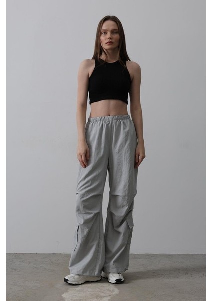 Ipeksi Paraşüt Cargo Pantolon - Gri fiyatları