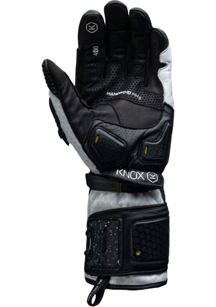 Handroid Mk5 Korumalı Deri Motosiklet Eldiveni Siyah Beyaz fiyatları