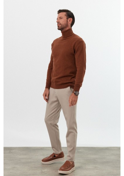 Erkek Yünlü Normal Kalıp Tam Balıkçı Yaka Triko Kazak modelleri