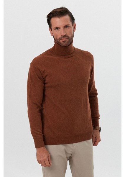 Erkek Yünlü Normal Kalıp Tam Balıkçı Yaka Triko Kazak indirimleri