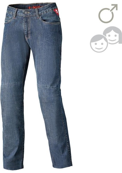 San Diego Korumalı Kadın Motosiklet Pantolonu Mavi