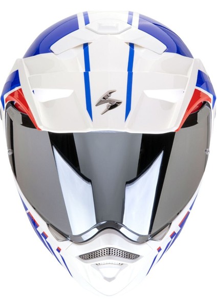 Adx-2 Lewis Adv Motosiklet Kaskı Beyaz Mavi Kırmızı fiyatları