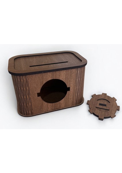 Lazer Kesim Ahşap Tip Box / Bahşiş Kutusu – Kafe & Dükkan Için Dekoratif Kutu fiyatları