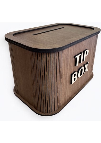 Lazer Kesim Ahşap Tip Box / Bahşiş Kutusu – Kafe & Dükkan Için Dekoratif Kutu fırsatları