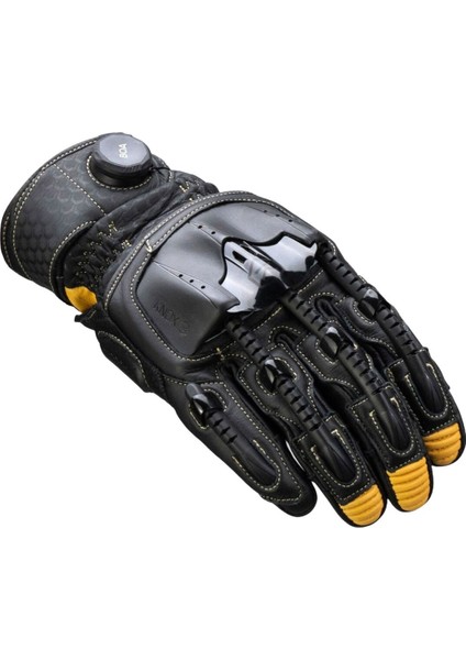 Handroid Pod Mk5 Kısa Korumalı Deri Motosiklet Eldiveni Siyah Kahve modelleri