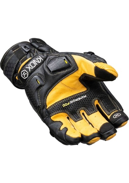 Handroid Pod Mk5 Kısa Korumalı Deri Motosiklet Eldiveni Siyah Kahve fırsatları