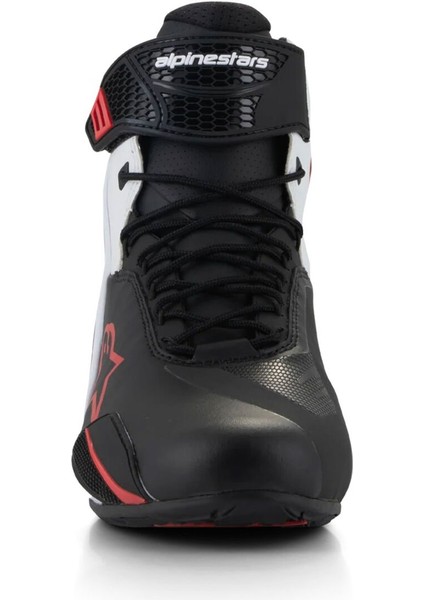 Faster-4 Korumalı Motosiklet Botu Siyah Beyaz Kırmızı fırsatları