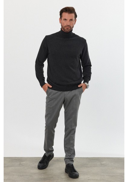 Erkek Yünlü Normal Kalıp Tam Balıkçı Yaka Triko Kazak fiyatları