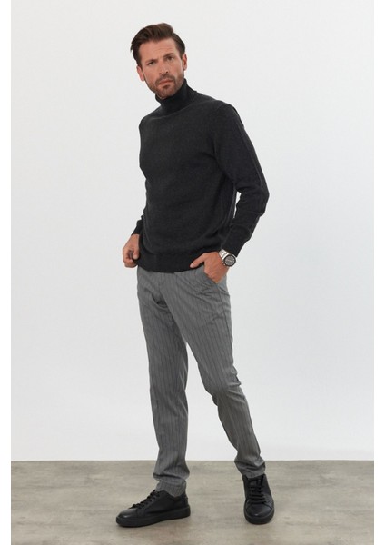 Erkek Yünlü Normal Kalıp Tam Balıkçı Yaka Triko Kazak indirimleri