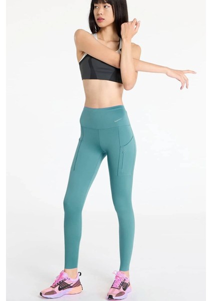 Go Dri Fit Infinalock High Rise 7/8 Leggings 6 Cepli Toparlayıcı Yüksek Belli Reflektörlü Spor Tayt Mavi fırsatları