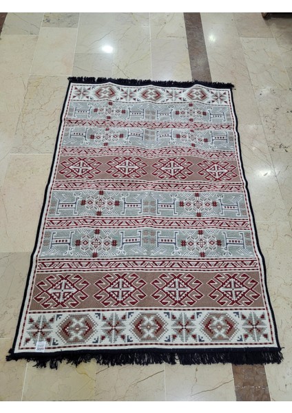 Home Çift Taraflı Kilim Makinede Yıkanabilir Modern Desenli 120X180CM