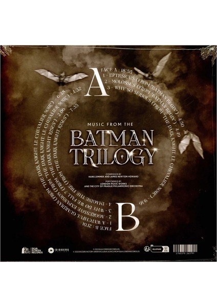 The City Of Prague Philharmonic Orchestra - Batman Black Vinyl Edition Plak fiyatları