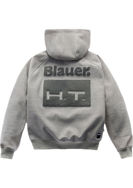 Blauer Easy Men Open Hoody Korumalı Motosiklet Montu Gri