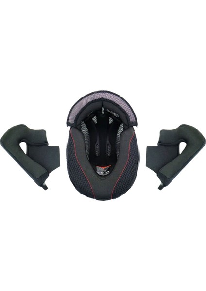 Outrush Kask Için Yanak Pedi Seti Siyah