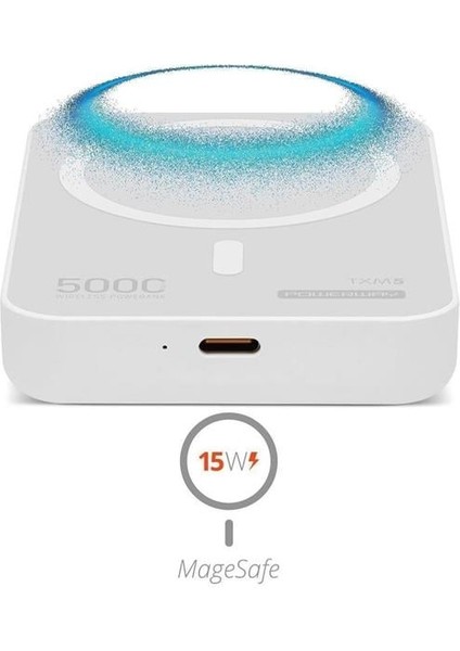 5.000MAH PD15W Magsafe Kablosuz Wireless Taşınabilir Şarj Cihazı Beyaz Powerbank Txm5 fiyatları