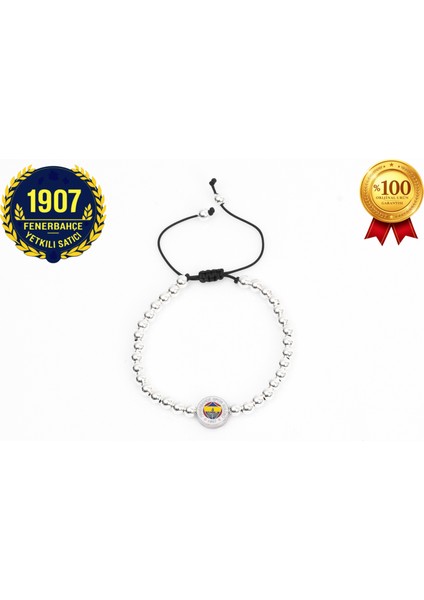 Fb Logo Ince Hematit Doğaltaş Bileklik