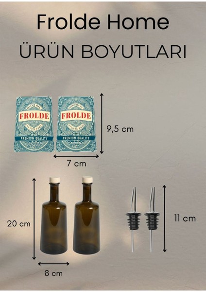 Home 2'li Amber 500 ml Cam Ayçiçek Yağı Zeytinyağı Şişesi Yağdanlık fırsatları