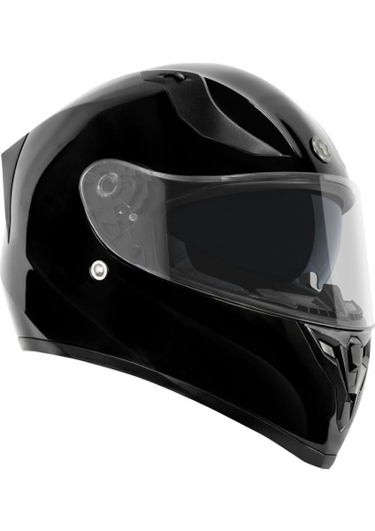 T-15 Kapalı Motosiklet Kaskı Siyah fiyatları