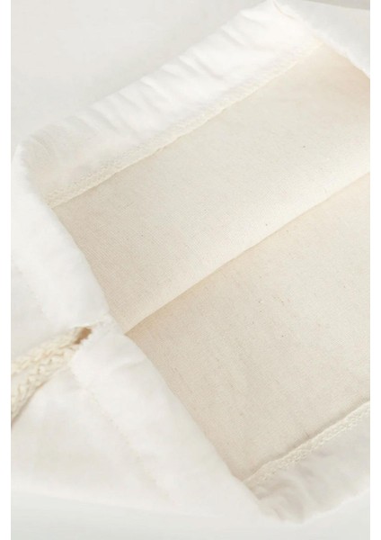 Krem 35X40 cm Unisex Ham Bez Büzgülü Sırt Ayakkabı Çantası indirimleri