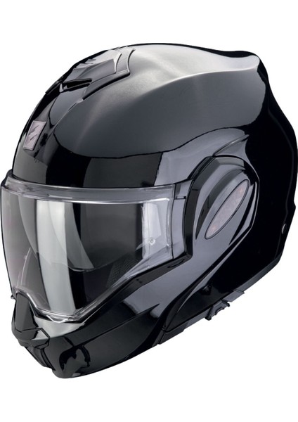 Exo-Tech Evo Pro Çene Açılabilir Motosiklet Kaskı Metalik Siyah