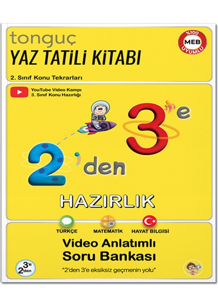2'den 3'e Hazırlık Kitabı Tonguç Akademi