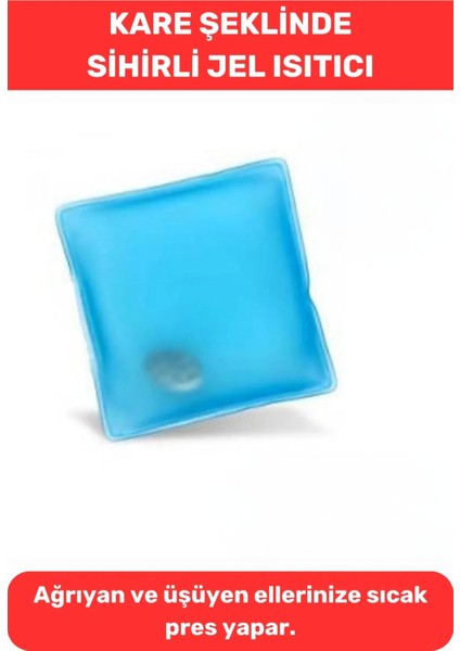 Mavi Sihirli Kare Jel El Isıtıcı Cep Sobası