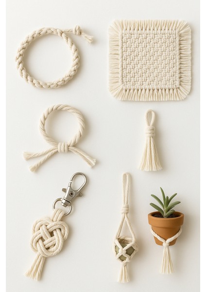 Tahahamak 1 Kğ Hobi Makrome Ipi 3 mm 3 Büküm fiyatları