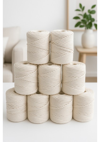 Tahahamak 1 Kğ Hobi Makrome Ipi 3 mm 3 Büküm modelleri