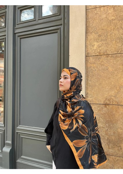 Vual Soft Şal Çiçek Desen Siyah Truncu Renk fiyatları