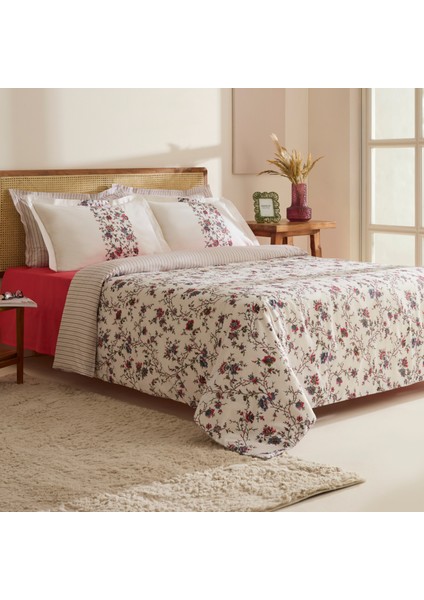 Inara %100 Pamuk Tek Kişilik Nevresim Takımı Kırmızı fiyatları