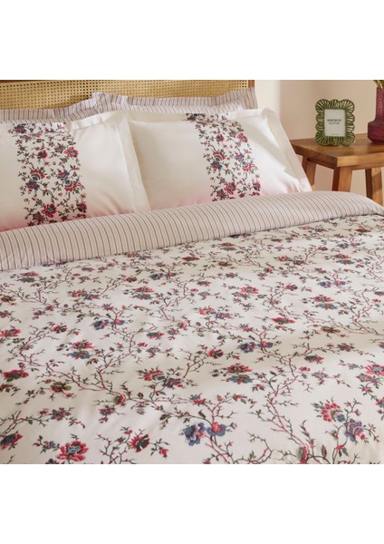 Inara %100 Pamuk Tek Kişilik Nevresim Takımı Kırmızı fırsatları