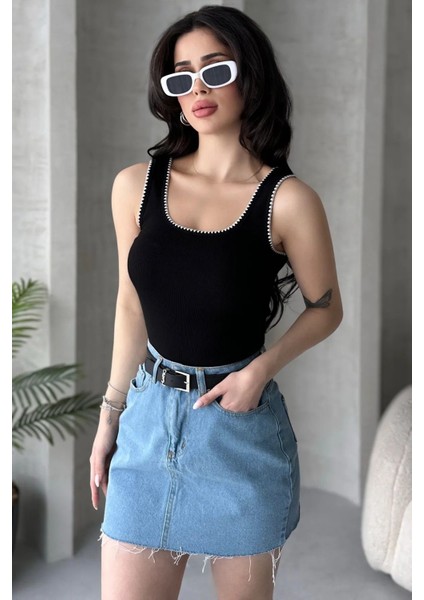 Kadın Kalın Askılı Pamuklu Bluz Atlet U Yaka Konfor ve Şıklık 100% Pamuk modelleri