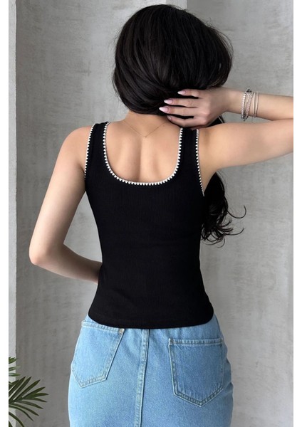 Kadın Kalın Askılı Pamuklu Bluz Atlet U Yaka Konfor ve Şıklık 100% Pamuk indirimleri