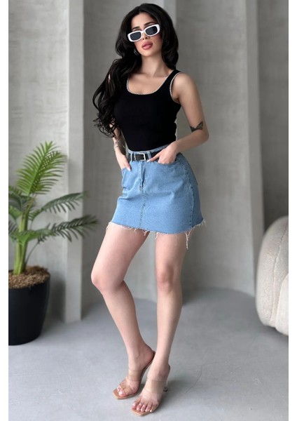 2'li Ekonomik Paket Nakış Detaylı %100 Pamuklu Kalın Askılı Bluz Atlet indirimleri