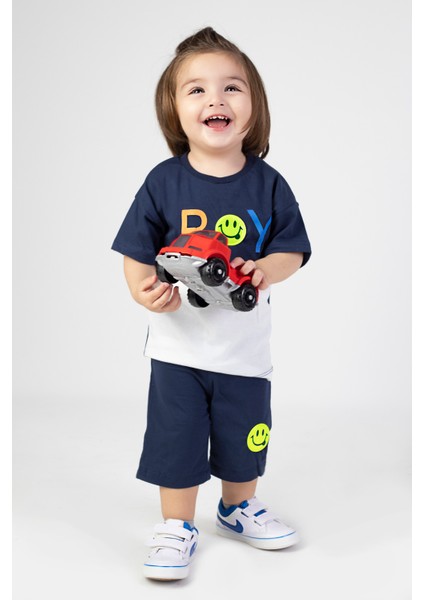 Şortlu Kısa Kollu Boys Desen Baskılı Basic Alt-Üst Takım 6-24 Ay fiyatları